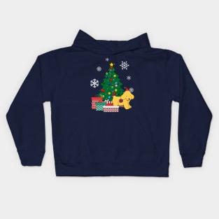 Spot The Dog Around The Christmas Tree Kids Hoodie